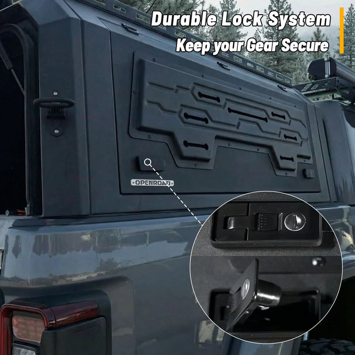 Openroad Aluminum Light Weight Modular Truck Cap for 2019-2026 Jeep Gladiator JT