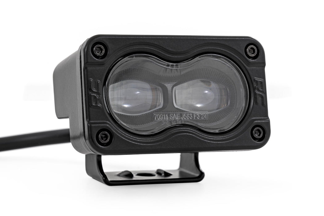 Rough Country 3x1.75 Inch Black Series Pair - Recon Recovery