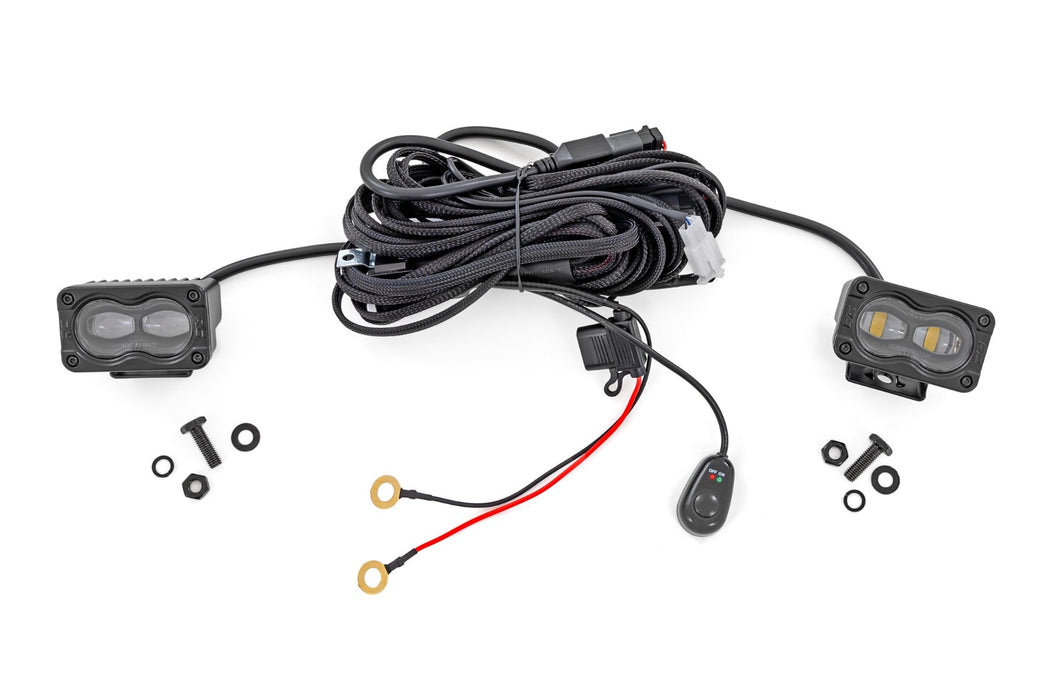 Rough Country 3x1.75 Inch Black Series Pair - Recon Recovery