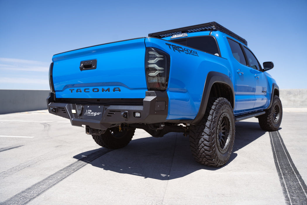 Rago Fabrication High Clearance Rear Bumper for 2016 - 2023 Toyota Tacoma - Recon Recovery - Recon Recovery