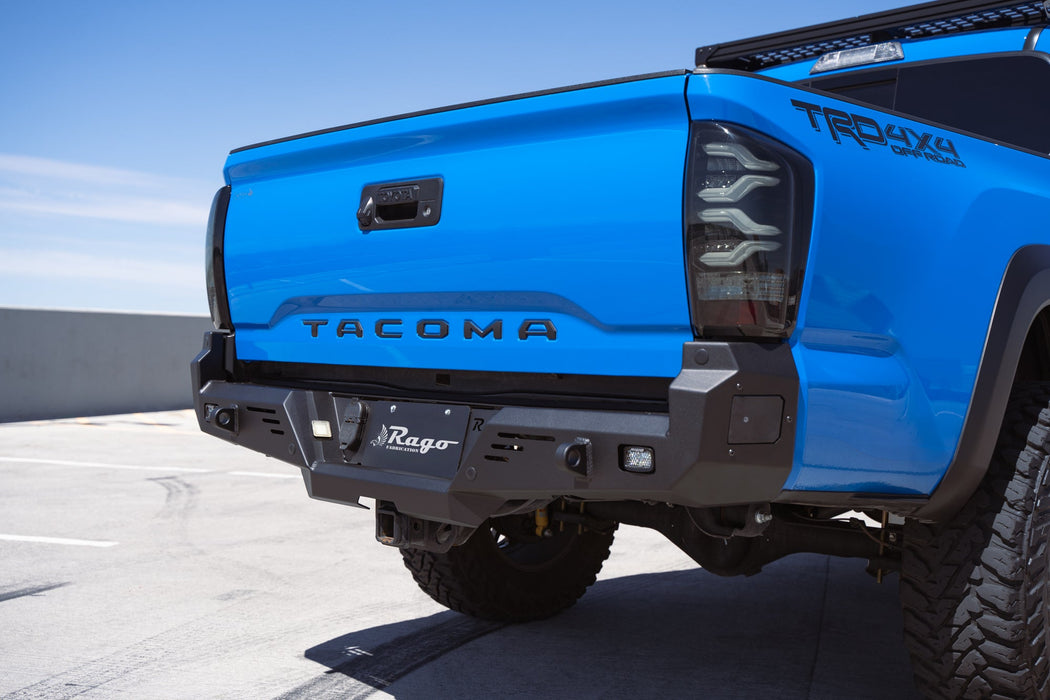 Rago Fabrication High Clearance Rear Bumper for 2016 - 2023 Toyota Tacoma - Recon Recovery - Recon Recovery