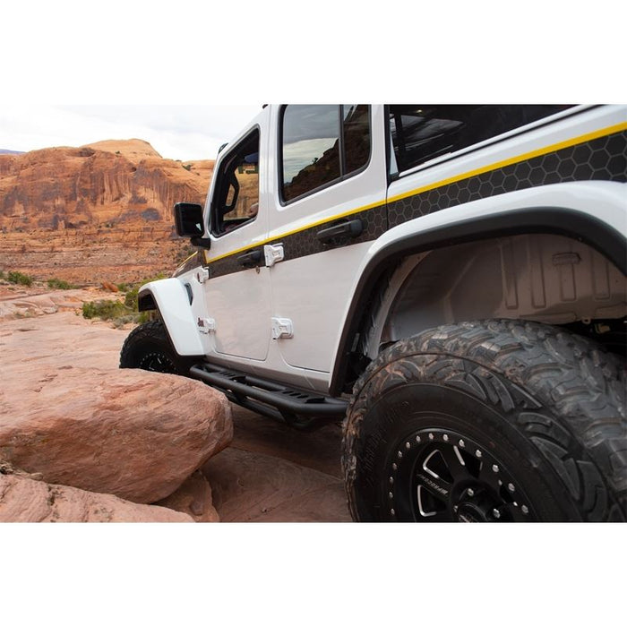 Smittybilt SRC Side Armor with Steps for 2018 - 2022 Jeep Wrangler JL - Recon Recovery - Recon Recovery