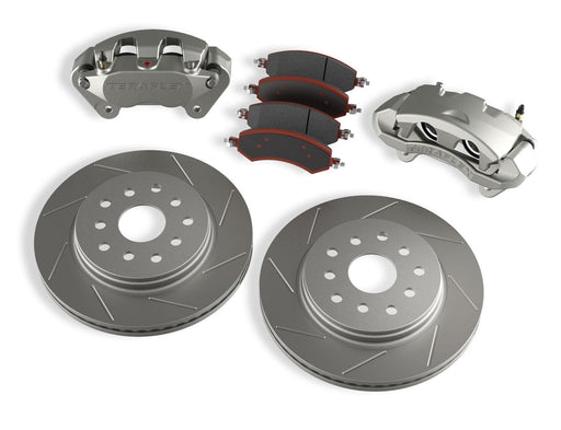 TeraFlex Front Big Brake Kit W/ Slotted Rotors - 5x5" & 5x5.5" for 2007-2018 Jeep Wrangler - Recon Recovery