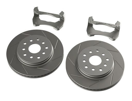 TeraFlex Front Performance Big Rotor Kit W/ Slotted Rotors - 5x5" & 5x5.5" for 2007-2018 Jeep Wrangler - Recon Recovery
