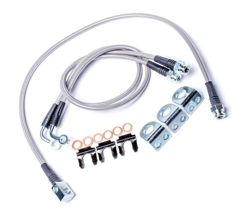 TeraFlex 26'' Stainless Steel Braided Front & Rear Brake Line Kit for 1997-2006 Jeep Wrangler - Recon Recovery