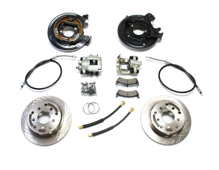 TeraFlex Rear Disc Brake Conversion Kit W/ E-Brake Cables for 1997-2006 Jeep Wrangler - Recon Recovery