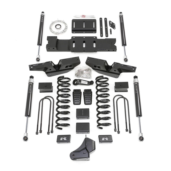 ReadyLIFT 4.5" coil lift kit - front and rear track bar brackets, front coils and rear blocks, drop brackets w/ Falcon 1.1 shocks for 2019-2024 Ram 2500 - Recon Recovery