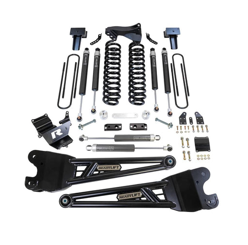 ReadyLIFT 4" Coil Spring Lift Kit with Falcon 1.1 Monotube Front/Rear Shocks, Radius Arms, Dual Steering Stabilizer, and Front Track Bar Bracket for 2023-2026 Ford F-250 Super Duty/F-350 Super Duty - Recon Recovery