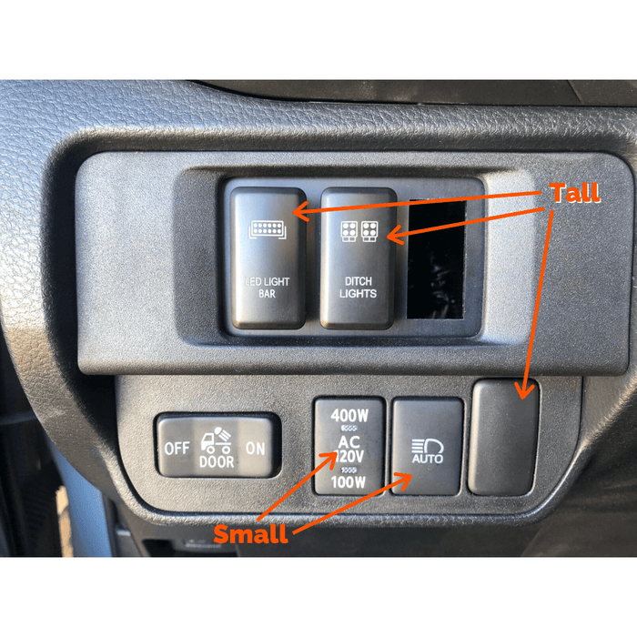 Small Style Toyota OEM Style "BUMPER LIGHT BAR" Switch - Recon Recovery