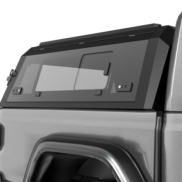 OPENROAD Bolt On Bed Cap with Sliding Side and Front Windows for 2019+ Jeep Gladiator JT
