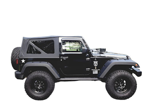 Smittybilt OEM Replacement Soft Top For 07 - 09 Wrangler JK 2 Door Black Diamond - Recon Recovery - Recon Recovery