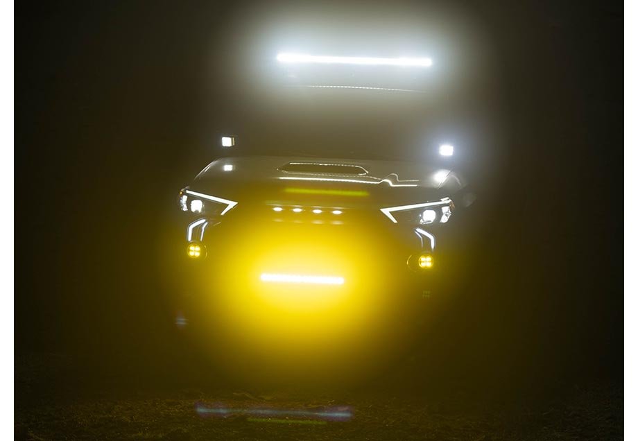 Low Profile LED Ditch Light Brackets Kit For 2010-2024 Toyota 4Runner - Recon Recovery