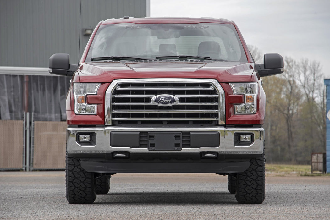 Rough Country Bolt on 2" Adjustable Vertex Reservoir Coilover Suspension for 2014-2020 Ford F-150