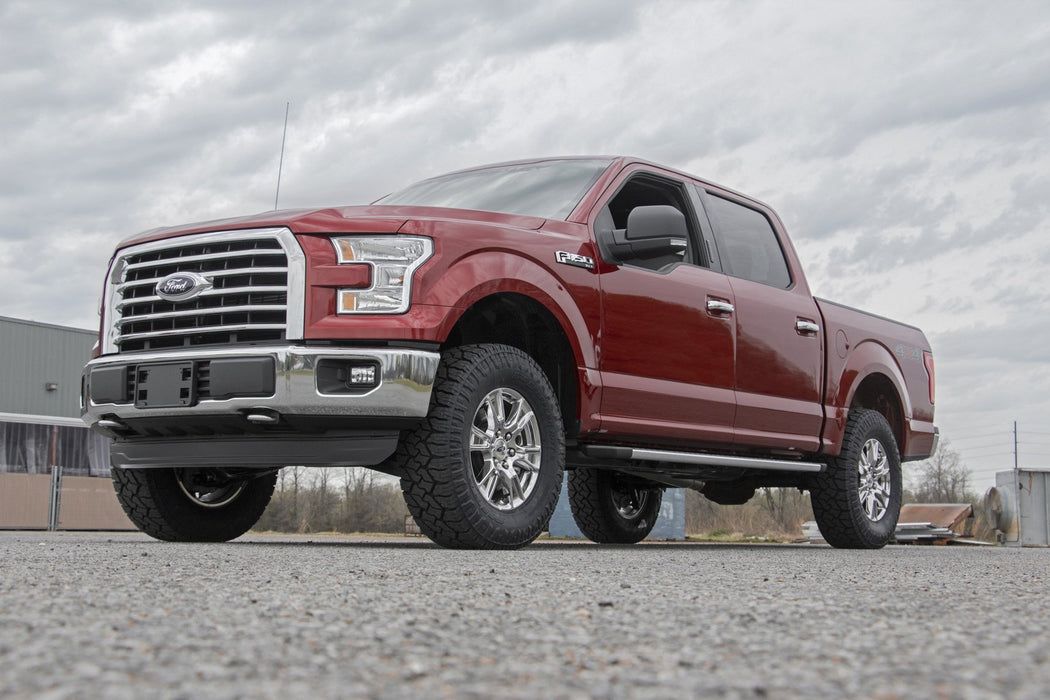 Rough Country Bolt on 2" Adjustable Vertex Reservoir Coilover Suspension for 2014-2020 Ford F-150