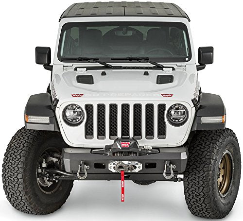 WARN Elite Front Bumper for 18 - 26 Jeep Wrangler JL & Gladiator JT – Heavy - Duty 12,000 lb Rated - Recon Recovery