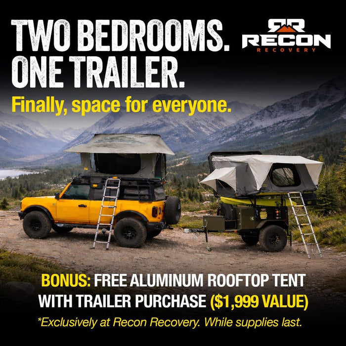 SmittyBilt Scout Military Style Overlanding Trailer with Full Articulating Suspension - Recon Recovery - Recon Recovery