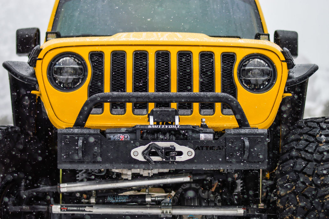 Attica 4x4 Apex Series Stubby Front Bumper for 2018-2024 Jeep Wrangler JL & Gladiator JT - Recon Recovery