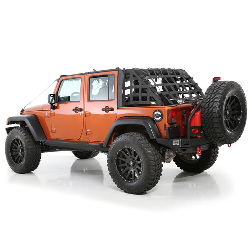 Smittybilt HD Black Cargo Web Trail Net For 2007 - 2018 Wrangler JK 2 Door - Recon Recovery - Recon Recovery