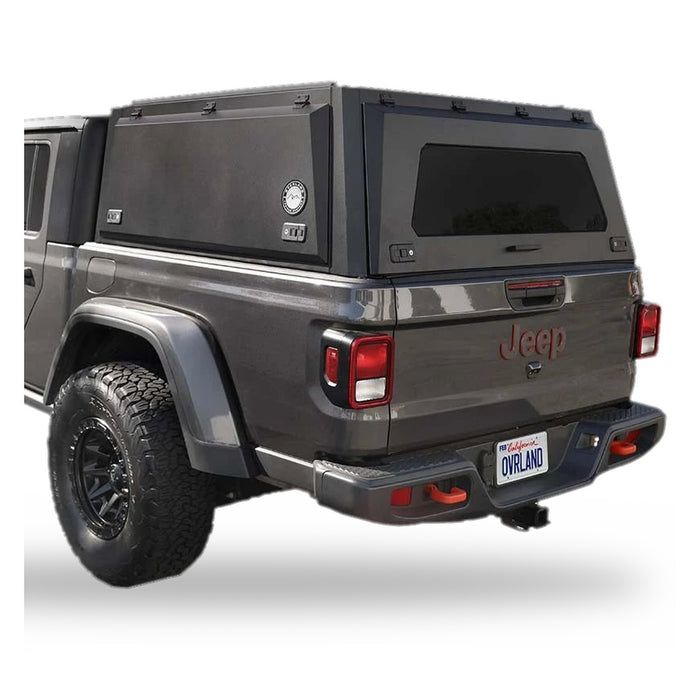OVS Expedition Stainless Steel Truck Cap with Wing Doors For 2019-2027 Jeep Gladiator JT