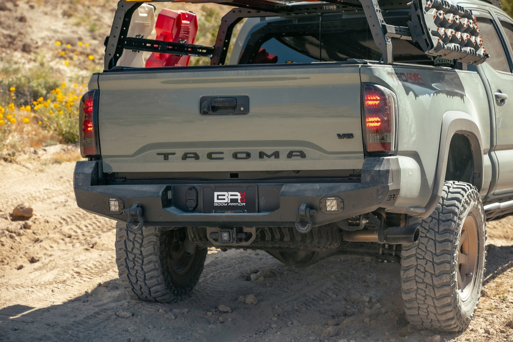 Body Armor 4x4 Pro Series II High Clearance Rear Bumper for 2016-2023 Toyota Tacoma - Recon Recovery - Recon Recovery