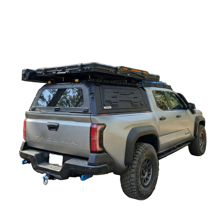 openroad roof top tent OPENROAD Aluminum Truck Cap for Toyota Tacoma (2024-2026) – 6ft Bed, Truck Cap Only