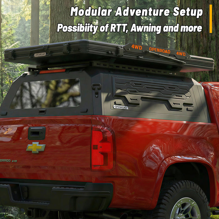 Openroad Aluminum Light Weight Modular Truck Cap for 2023 - 2026 GM Colorado & Canyon 5ft Bed - Recon Recovery
