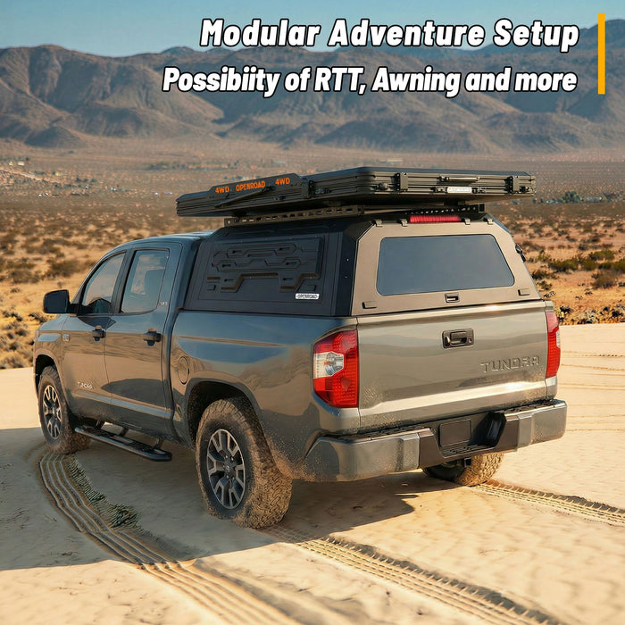 Openroad Aluminum Light Weight Modular Truck Cap for 2014 - 2021 Toyota Tundra 5.5ft Bed - Recon Recovery
