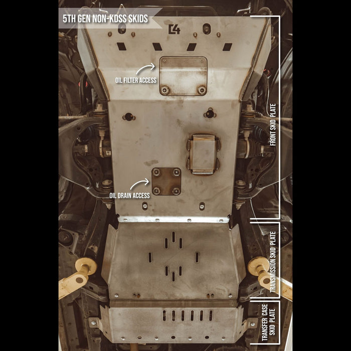 C4 Fabrication Full Skid Plates for 2010 - 2024 Toyota 4Runner - Recon Recovery - Recon Recovery