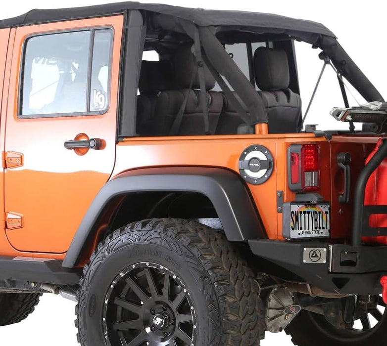 Smittybilt Bowless Combo Soft Top For 07 - 18 Jeep Wrangler JK 2 Door - Recon Recovery - Recon Recovery