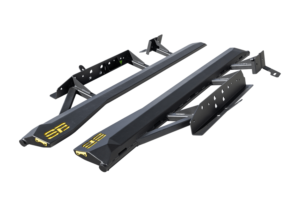 Smittybilt Frame Mounted Rock Sliders | 2016–2023 Toyota Tacoma Crew Cab - Recon Recovery