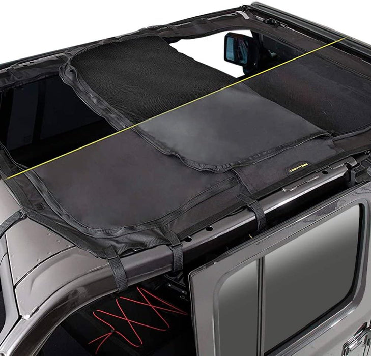 SmittyBilt Extended Bikini Shade Top w/ Skylights for 2018 - 2026 Jeep Wrangler JL 4 Door - Recon Recovery