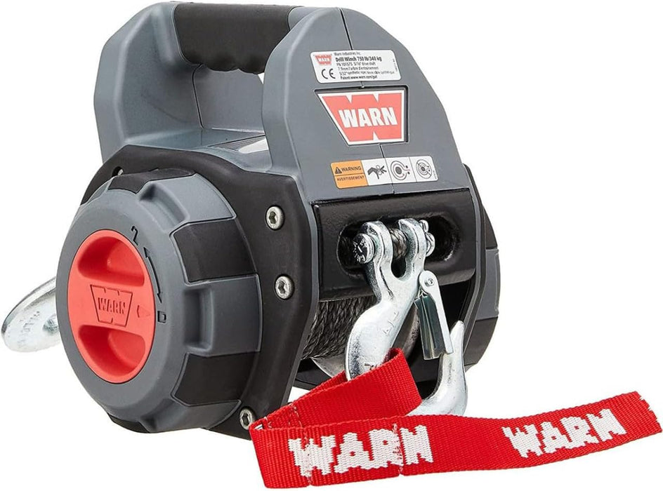 WARN Drill Winch – 750 lb Portable Drill - Powered Winch | Lightweight & Versatile - Recon Recovery