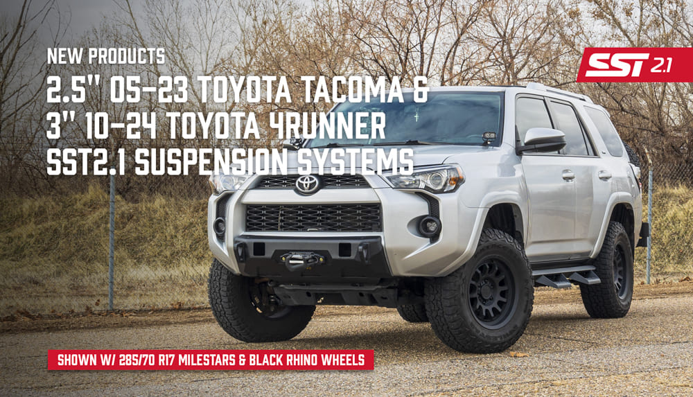 ReadyLIFT 3" SST2.1 Suspension System w/ Falcon 2.1 Front Strut Shocks for 2010-2024 Toyota 4Runner/FJ Cruiser - Additional View