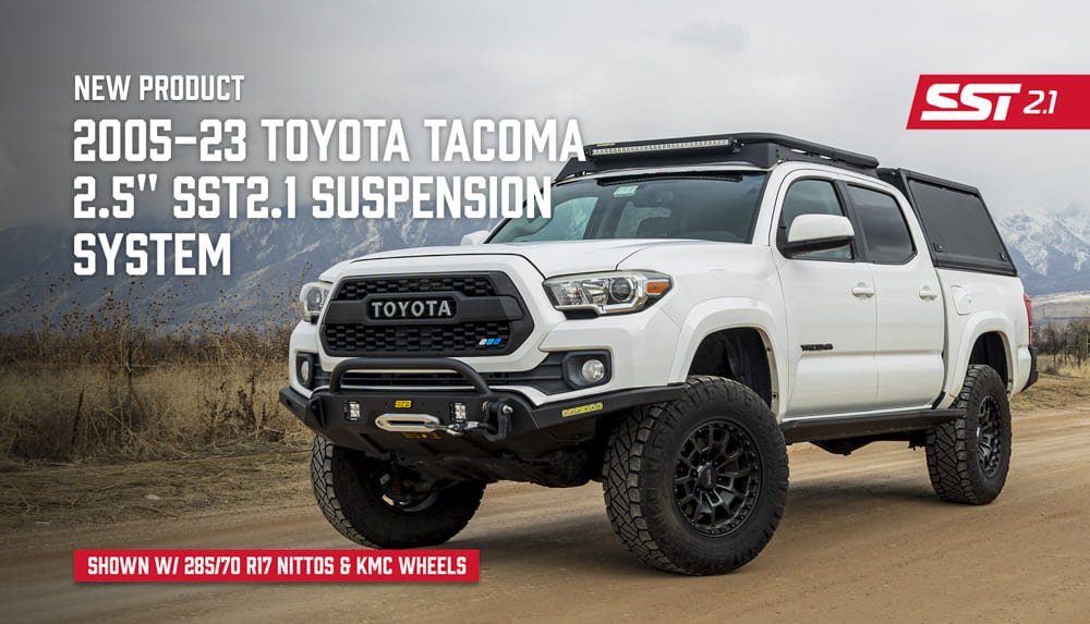 ReadyLIFT 2.5" SST2.1 Suspension System w/ Falcon 2.1 Strut/Shocks for 2005-2023 Toyota Tacoma - Recon Recovery