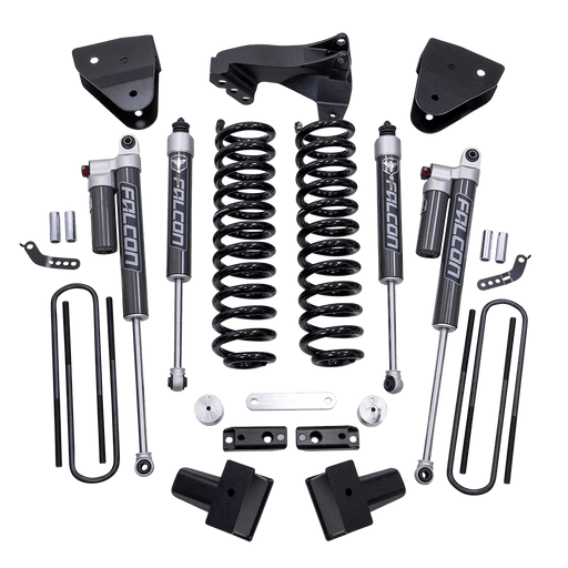 ReadyLIFT 4" Coil Spring Lift Kit with Falcon 2.1 Front/Rear Shocks, Radius Drops, and Front Track Bar Bracket for 2017-2022 Ford F-250 Super Duty/F-350 Super Duty - Recon Recovery