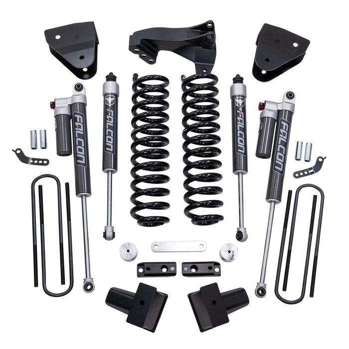 ReadyLIFT 4" Coil Spring Lift Kit with Falcon 2.1 Front/Rear Shocks, Radius Drops, and Front Track Bar Bracket for 2017-2022 Ford F-250 Super Duty/F-350 Super Duty - Recon Recovery