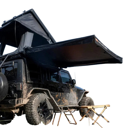 Openroad 90 Degree Quick Shade Overland Awning With LEDs & Mounting Hardware - Recon Recovery