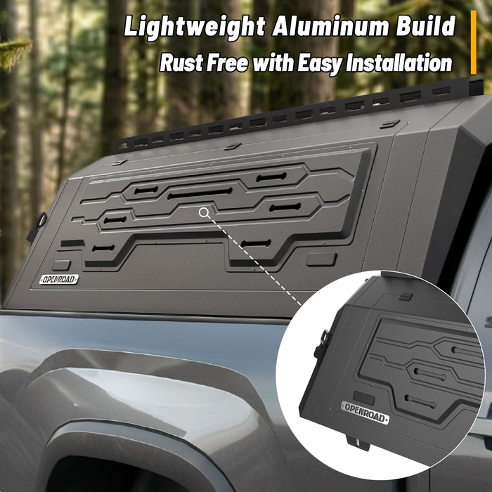 Openroad Aluminum Light Weight Modular Truck Cap for 2022 - 2026 Toyota Tundra 5.5ft Bed - Recon Recovery