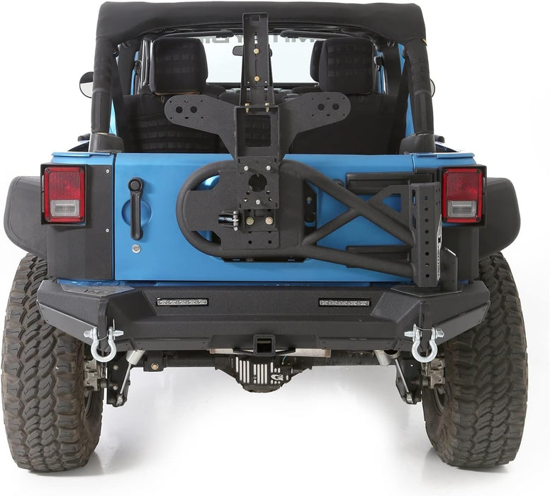 SmittyBilt SRC XRC Gen 2 Bolt on Tire Carrier for 2007-2018 Jeep Wrangler JK - Recon Recovery