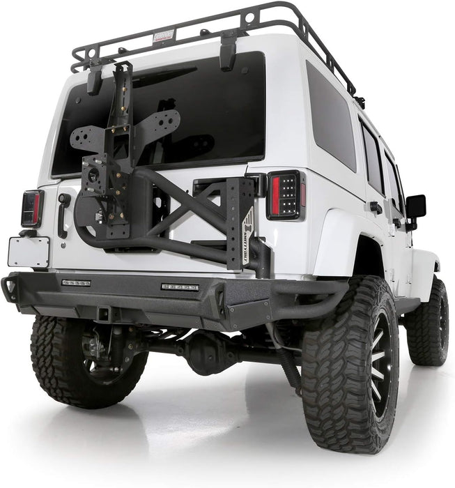 SmittyBilt SRC XRC Gen 2 Bolt on Tire Carrier for 2007-2018 Jeep Wrangler JK - Recon Recovery