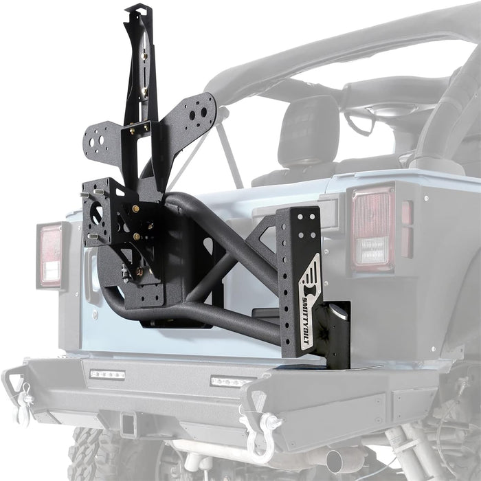 SmittyBilt SRC XRC Gen 2 Bolt on Tire Carrier for 2007-2018 Jeep Wrangler JK - Recon Recovery