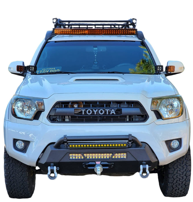 Body Armor 4x4 Center Front Winch Bumper for 2nd Gen 2012 - 2015 Toyota Tacoma - Recon Recovery