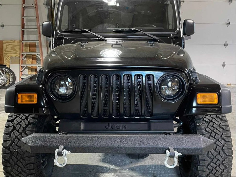 SmittyBilt SRC Classic High Clearance Front Bumper for 1988 - 2003 Jeep Wrangler YJ TJ LJ - Recon Recovery