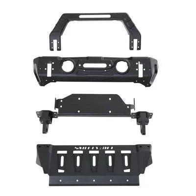 SmittyBilt Stryker Modular Front Bumper for 2007 - 2025 Jeep Wrangler JK JL & Gladiator JT - Recon Recovery