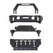 SmittyBilt Stryker Modular Front Bumper for 2007 - 2025 Jeep Wrangler JK JL & Gladiator JT - Recon Recovery