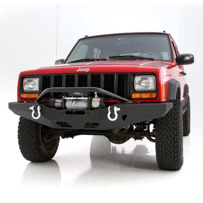 SmittyBilt XRC Winch Front Bumper for 1984 - 2001 Jeep Cherokee XJ - Recon Recovery