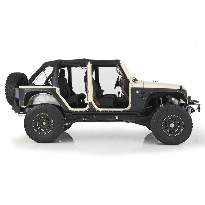 Smittybilt Extended Bikini Top Black Diamond For 2010 - 2018 Jeep Wrangler JK 4 Door - Recon Recovery - Recon Recovery