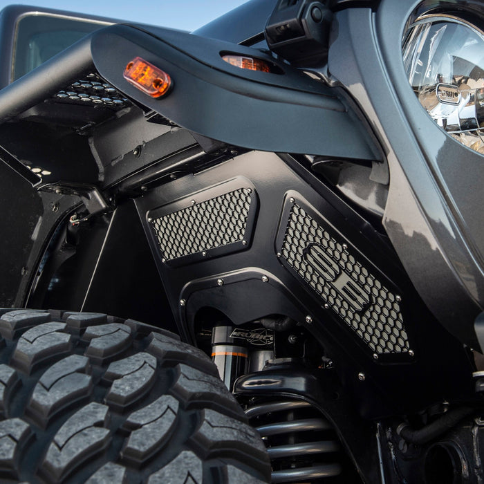 Smittybilt Aluminum Inner Fender Liner Kit For 2018 - 2026 Jeep Wrangler JL - (Front & Rear) - Recon Recovery