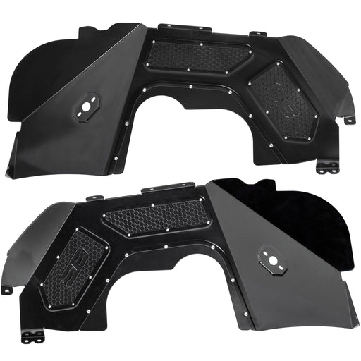 Smittybilt Aluminum Inner Fender Liner Kit For 2018 - 2026 Jeep Wrangler JL - (Front & Rear) - Recon Recovery