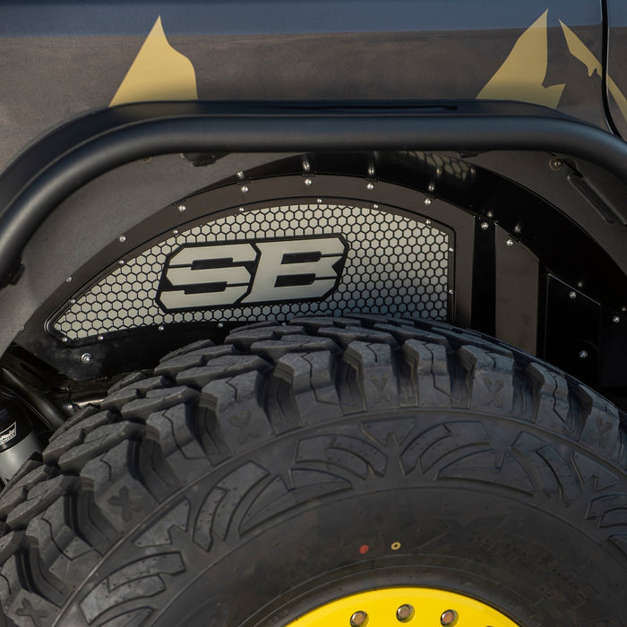 Smittybilt Aluminum Inner Fender Liner Kit For 2018 - 2026 Jeep Wrangler JL - (Front & Rear) - Recon Recovery